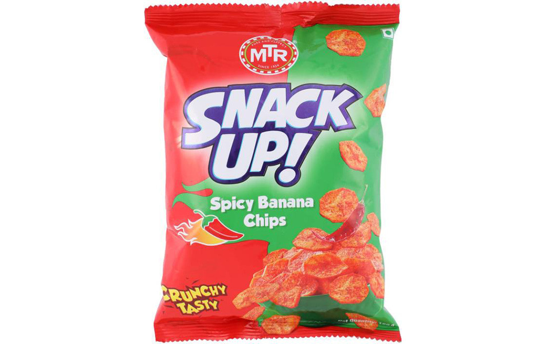 MTR Snack UP! Spicy Banana Chips   Pack  180 grams